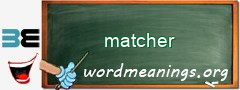 WordMeaning blackboard for matcher